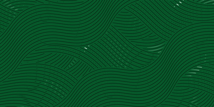 farm green banner, organic abstract background with fields. wavy green lines, natural organic products. ecology background. striped farmer green Pattern