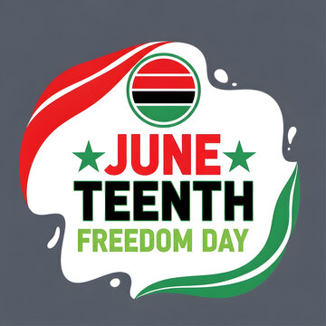 Juneteenth Freedom Day graphic design