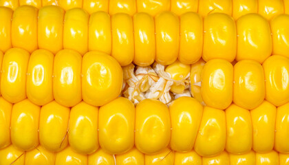 Close up corn cob