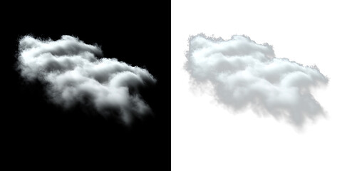 Cloud drifting in the sky above a clear blue day with soft sunlight shining © Liubov