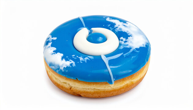 Blue Glazed Donut Delight