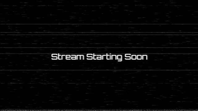 Retro VHS glitch screen displaying alternating Welcome to the stream and Stream Starting Soon text effects for vintage gaming broadcasts, live digital events, and nostalgic channel intros