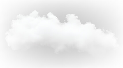 White cloud on a transparent background drifting in the sky during daytime under natural light © Liubov
