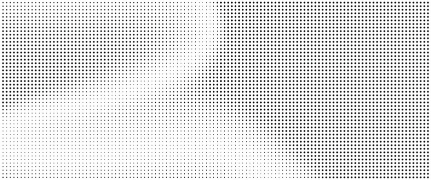 Monochromatic halftone dot pattern background with abstract shapes halftone background monochromatic abstract