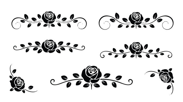 A set of three identical illustrations of gmo free product labels features roses and leaves on a white background