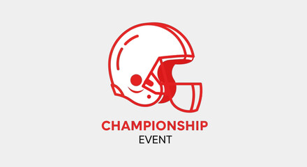 Obraz premium American Football Championship Event Representation With a Graphic Style