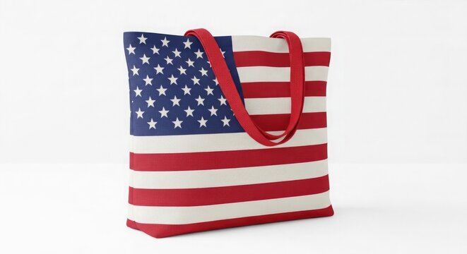 Independence day american flag tote bag patriotic 4th of july accessory