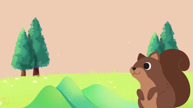 squirrel on the tree