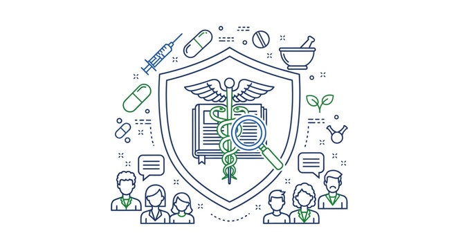 Medical Research and Healthcare Team Collaboration Concept