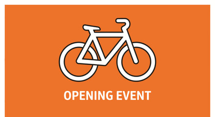 Fototapeta premium Bike-Centric Promotion For an Event or Launch With Modern Design Aesthetics