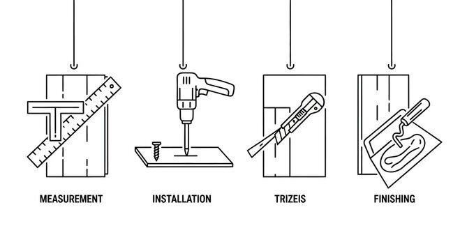 Construction Process Steps: Measurement, Installation, Triz?is, Finishing
