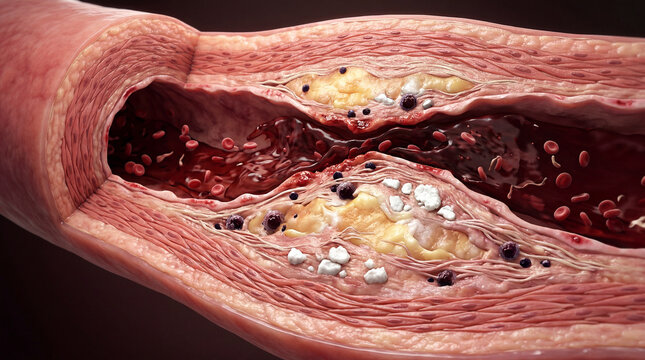 Perilous arterial obstruction forms a severe barrier against healthy bloods essential passage through the human vascular system