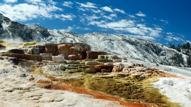 Mammoth Hot Springs, Yellowstone National park , Wyoming, USA
