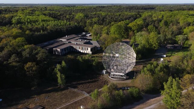 Westerbork radio telescope synthesis array aerial view