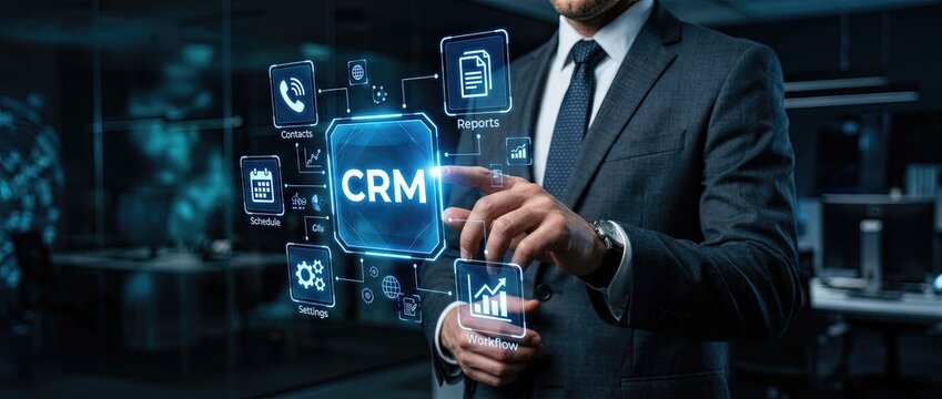 Innovative crm solutions transforming business efficiency in modern offices digital content strategy professional environment interactive viewpoint