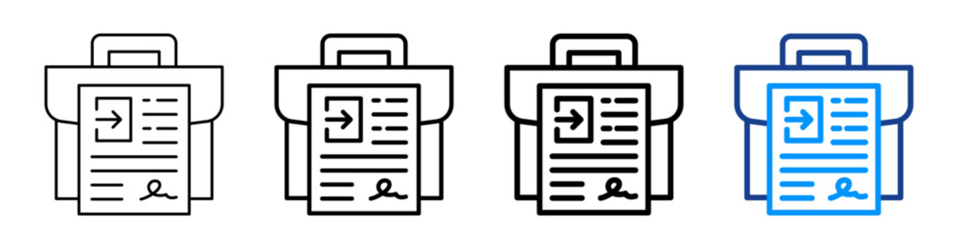 Leave Icon Different Style Outline Collection Set