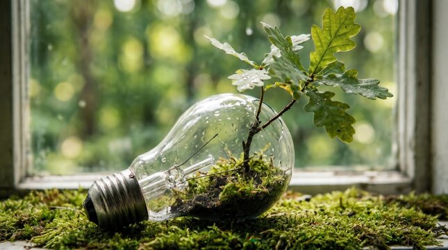 Lightbulb with Small Tree Growth g s1 2