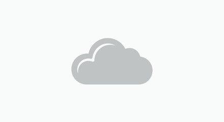 Obraz premium Cloud graphic icon symbolizing weather, computing, information, and data storage concepts