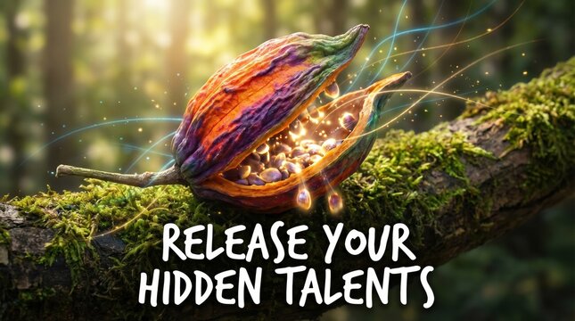 Vibrant Seed Pod Burs Releasing Hidden Talents