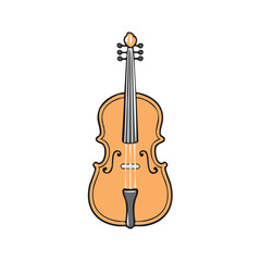 Fototapeta premium Acoustic Violin with Strings and Bow Ready for Classical Music Performance