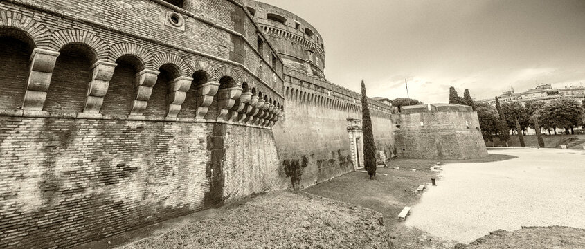 Rome, Italy. Beautiful view of Saint Angel Castle