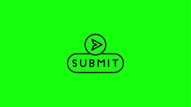 Submit button icon with upload symbol