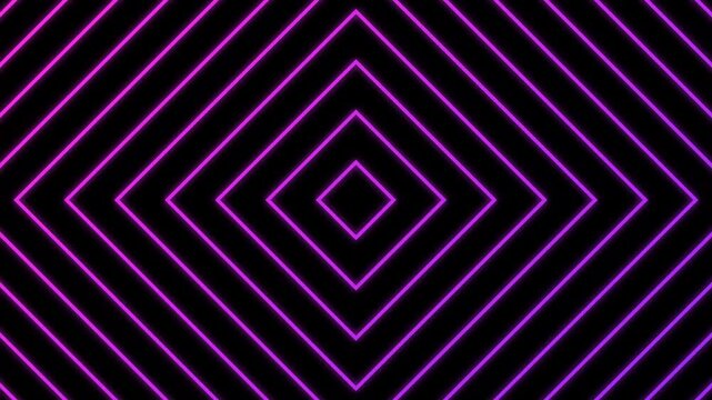 Neon diamond pattern abstract background with glowing purple geometric lines creating a modern futuristic design for digital display wallpaper.