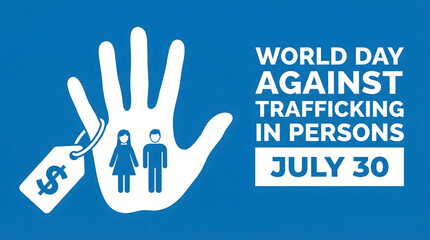 Obraz premium World day against trafficking in persons