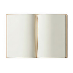 Naklejka premium Open blank notebook with pages spread