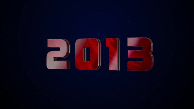 2013 Historical Year Animation - Cinematic Metallic Text