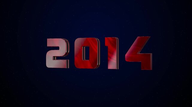 2014 Historical Year Animation - Cinematic Metallic Text
