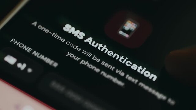 Secure login using SMS-based one-time password verification