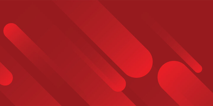 Modern simple red diagonal geometric shape background with shiny lines. Modern rounded lines design elements abstract modern vector illustration art