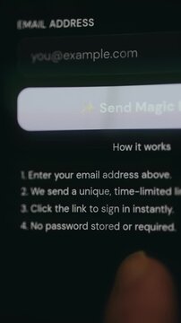 Magic link login guide for passwordless authentication flow