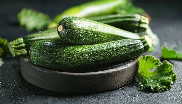 organic healthy green zucchini high resolution picture