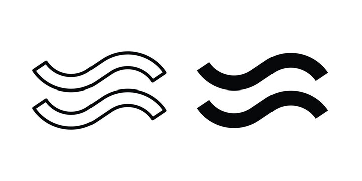 Approximately equal icon for ui design. Vector Eps10