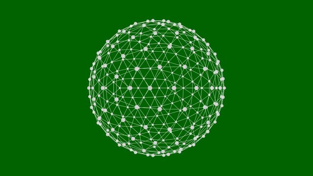 rotate_world_aniWhite Wireframe Digital Globe Mesh on Green Screen Background for Connectivity and Technology Conceptsm_mesh