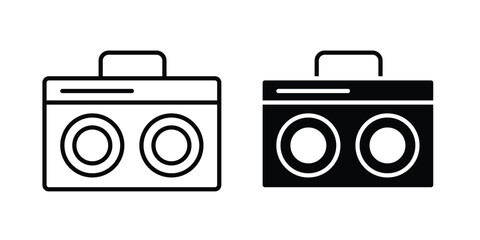Boombox icon for ui design. Vector Eps10 © Dan
