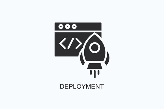 Deployment Icon Or Logo Isolated Vector Illustration