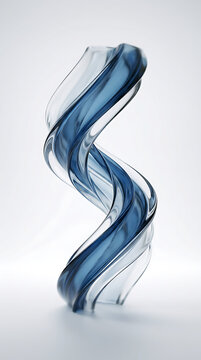 The Eternity of Flow: Translucent Helical Art Installation