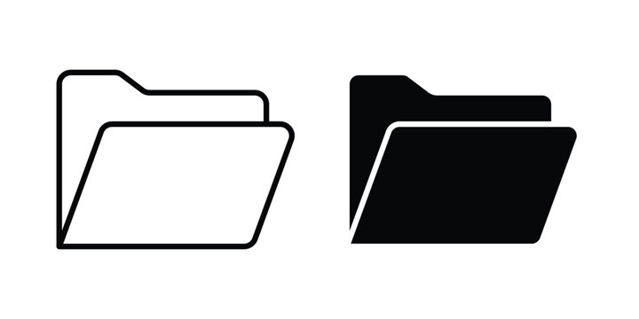 File Folder icon for ui design. Vector Eps10
