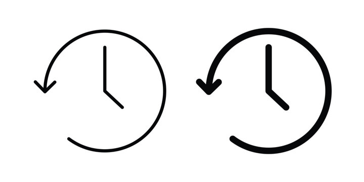 History icon for ui design. Vector Eps10