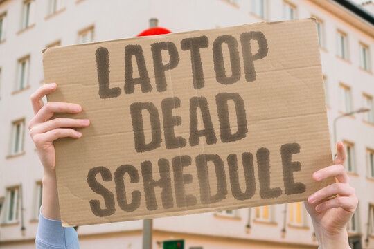 "Laptop Dead Schedule" Portable computers reach end-of-support dates regardless of physical condition. COMPUTERS. SUPPORT. DATES. REGARDLESS. CONDITION.