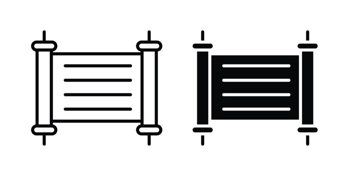 Scrolls icon for ui design. Vector Eps10