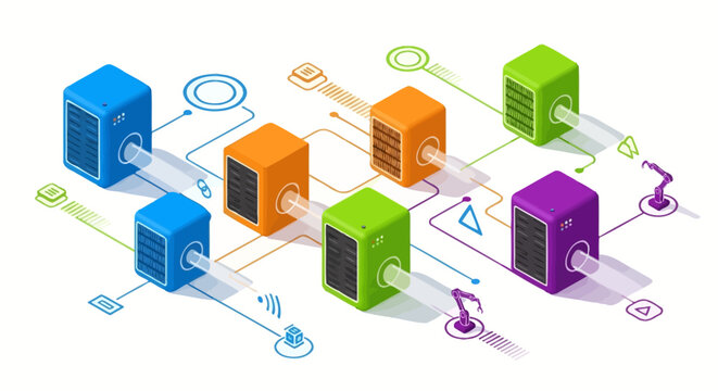 servers network database internet technology.