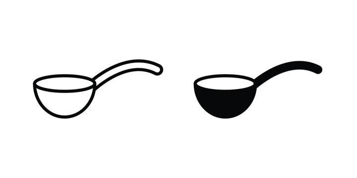 Teaspoon icon for ui design. Vector Eps10