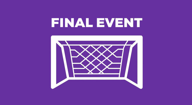 Final Event Visual Depiction Of A Soccer Goal For Sports Competitions Or Championships