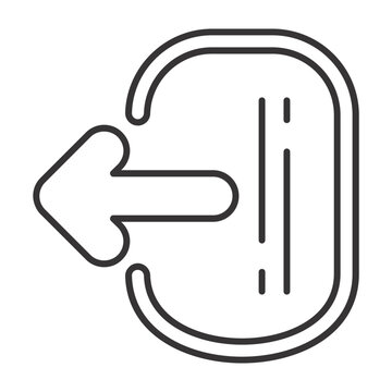 Logout linear icon