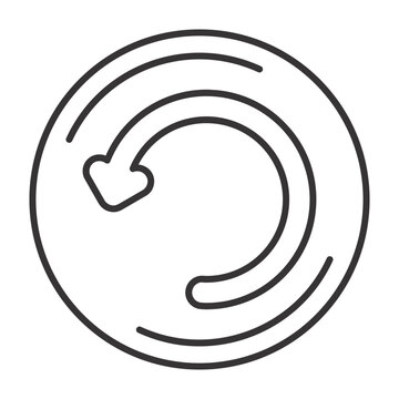 Undo linear icon