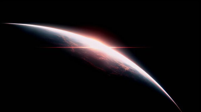 Space universe exploration, fantasy, mysterious. A highresolution digital artwork depicts a celestial body, likely a planet or celestial body. The celestial body is illuminated by a bright.
